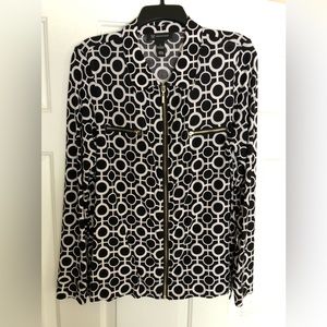 INC blouse with zipper